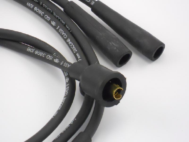 SERIE CAVI CANDELE NERISILICONE BOBINA CORTA PER LANCIA BETA MONTECARLO 2000 -1