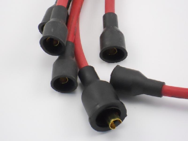 SERIE CAVI CANDELE ROSSI SILICONE PER LANCIA BETA MONTECARLO II° S -0