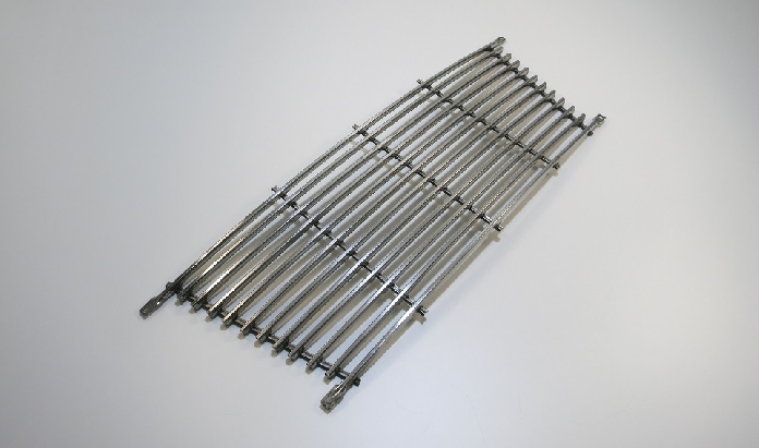 MASCHERINA CENTRALE ACCIAIO INOX / STAINLESS STEEL FRAME MASK LANCIA FULVIA HF 1600 I SERIE COUPE'