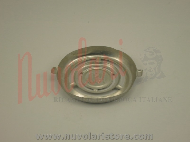 FREGIO CENTRALE IN ALLUMINIO / ALUMINUM CENTRAL LOGO FIAT 750 VIGNALE COUPE'-1