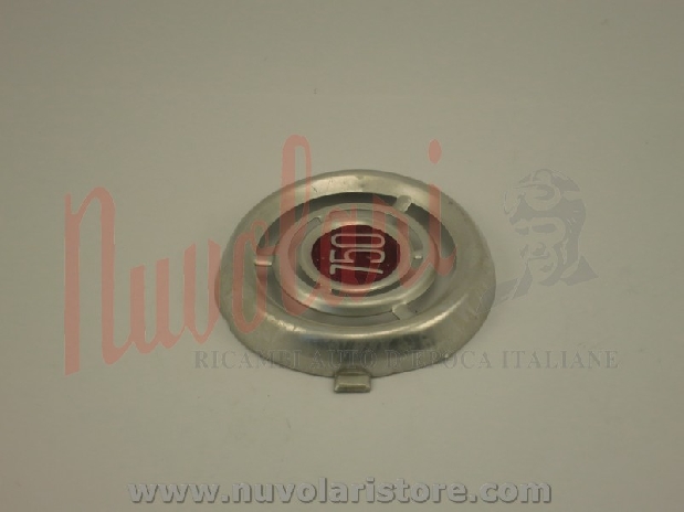 FREGIO CENTRALE IN ALLUMINIO / ALUMINUM CENTRAL LOGO FIAT 750 VIGNALE SPIDER-0