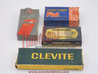 SERIE BRONZINE BANCO STD ORIGINALI FIAT 131 2.0 - 132 2.0 /ORIGINAL SET MAIN BEARINGS STD FIAT 131 2.0 - 132 2.0