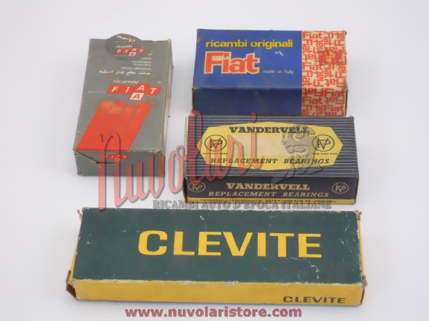 SERIE BRONZINE BANCO 0.30 ORIGINALI FIAT 125 - 128 /ORIGINAL SET MAIN BEARINGS 0.30 FIAT 125 - 128