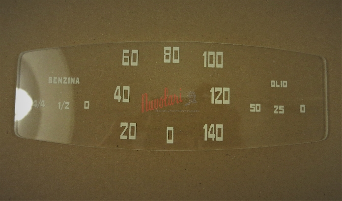 VETRINO INDICATORE CONTA KM FIAT 1100 / SLIDE INDICATOR COUNTER KM