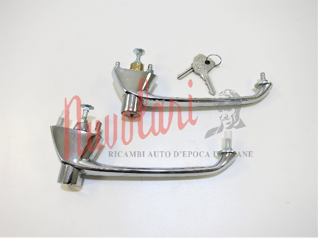 COPPIA MANIGLIA ESTERNA FIAT 1200 - 1500 OSCA - 1600 OSCA / PAIR OF EXTERNAL HANDLE