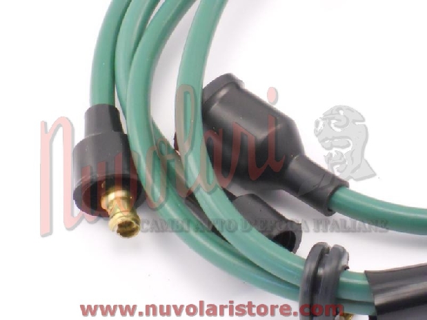 SERIE CAVI CANDELE VERDI FIAT 126 / SPARK PLUGS CABLES -0