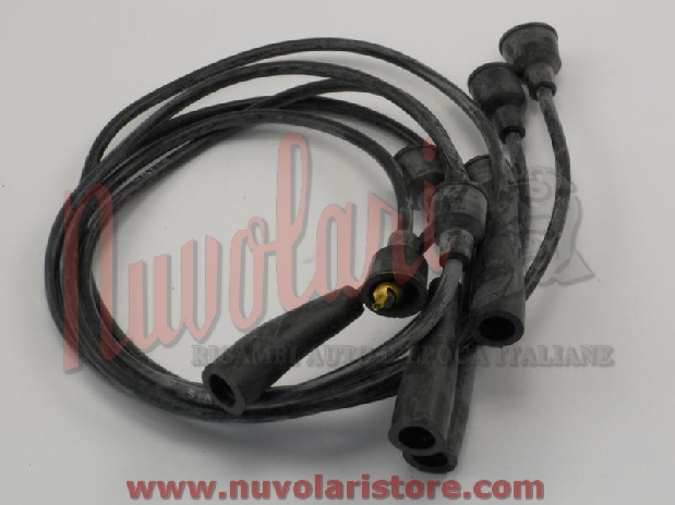 SERIE CAVI CANDELE VERDI FIAT 850 / SPARK PLUGS CABLES 