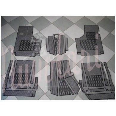 SOPRA TAPPETI GRIGI NERI 6 PEZZI