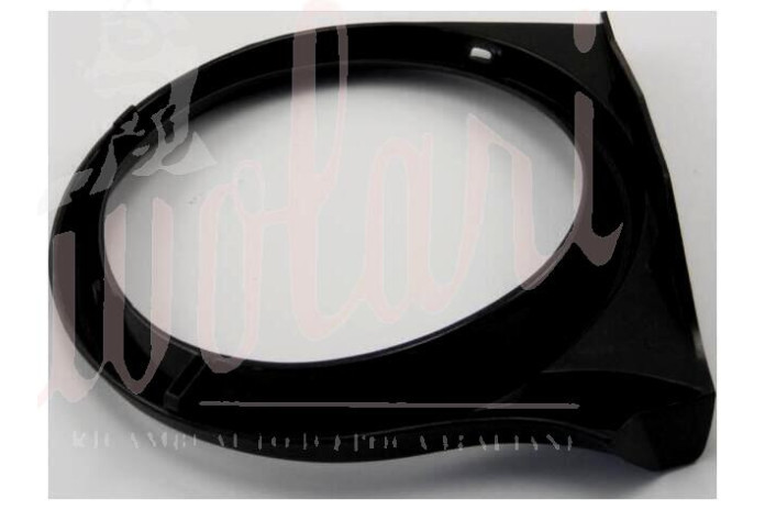 CORNICE FARO ANTERIORE PLASTICA NERA INCASTRO