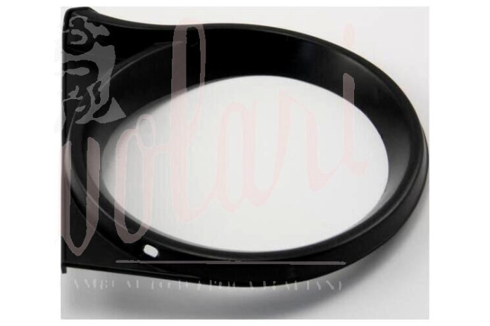 CORNICE FARO ANTERIORE PLASTICA NERA INCASTRO