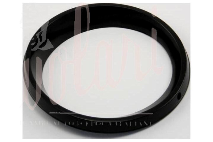 CORNICE FARO ANTERIORE PLASTICA NERA FORO VITE