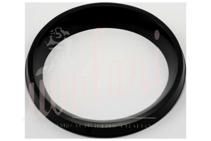 CORNICE FARO ANTERIORE PLASTICA NERA FORO VITE